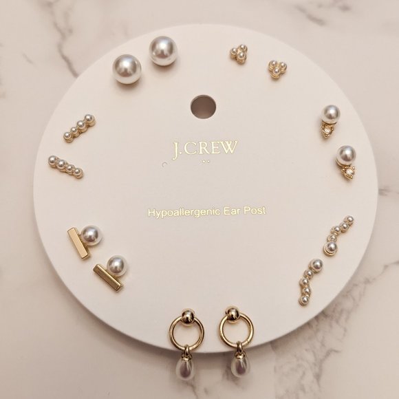 J. Crew Factory Jewelry - J.Crew Factory  Pearl Stud Earrings Set